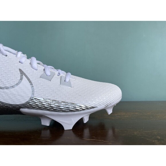 Nike Vapor Edge Speed 360 2 White/Silver Football Cleats Men\'s Size 9 DA5455-102 main image 9